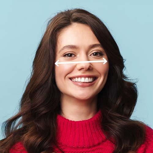 Dê uma olhada nas maçãs do rosto