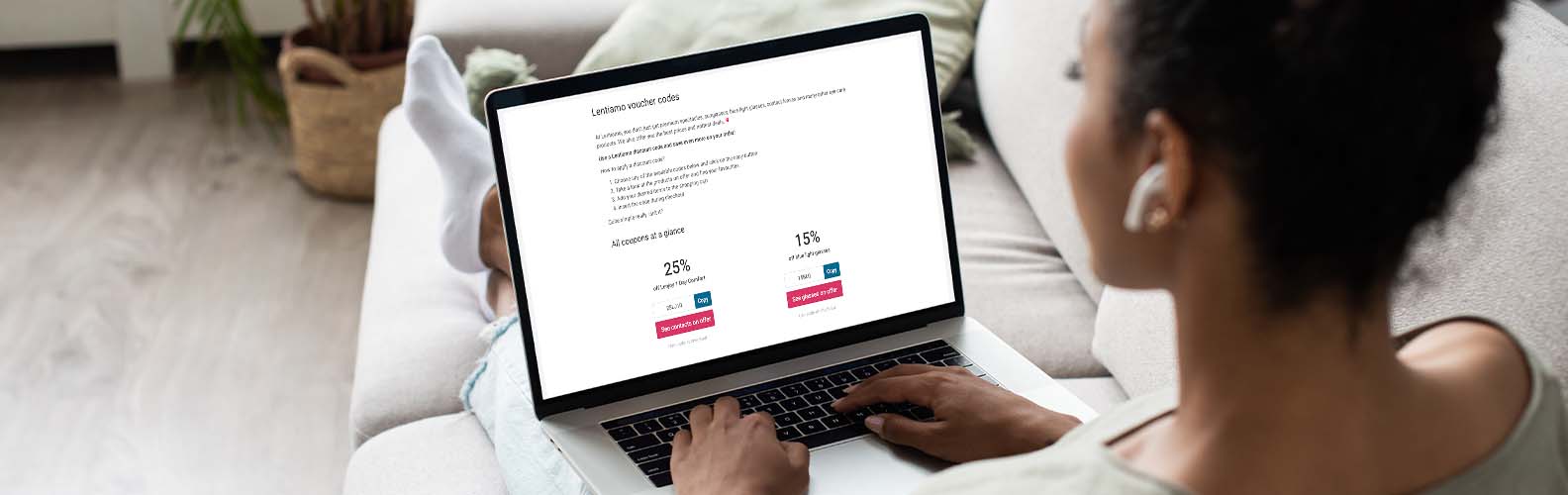 Use um voucher Lentiamo na sua próxima encomenda