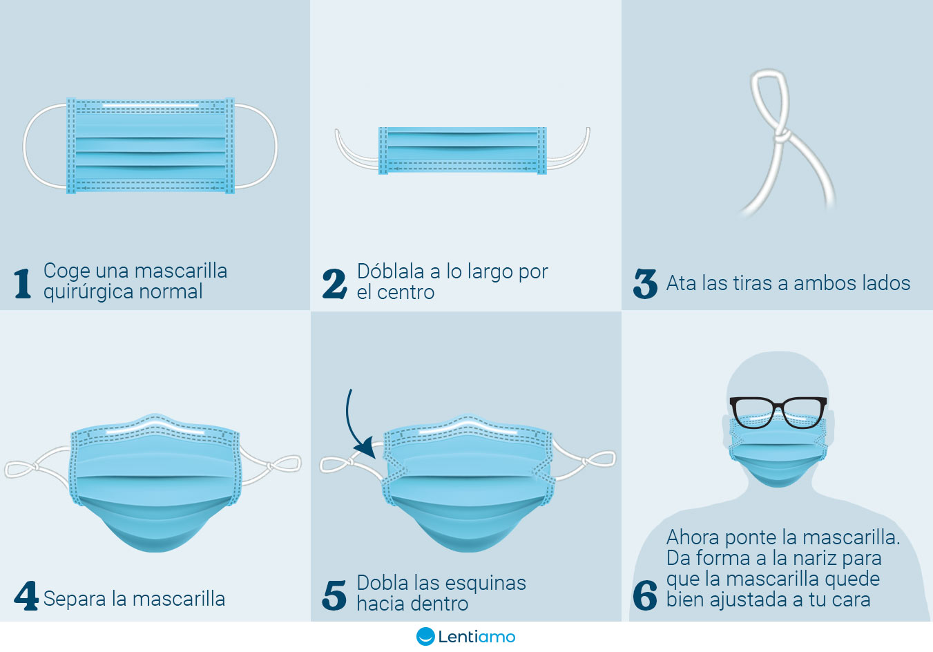 como dobrar a máscara