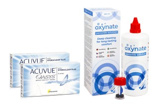 Acuvue Oasys (12 lentes) + Oxynate Peroxide 380 ml com estojo