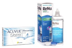 Acuvue Oasys (6 lentes) + ReNu MultiPlus 360 ml com estojo