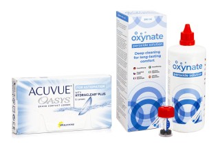 Acuvue Oasys for Astigmatism (6 lentes) + Oxynate Peroxide 380 ml com estojo