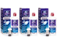 AOSEPT PLUS com Hydraglyde 3 x 360 ml com estojos