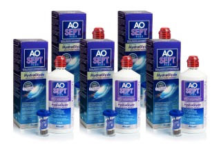 AOSEPT PLUS com Hydraglyde 5 x 360 ml com estojos