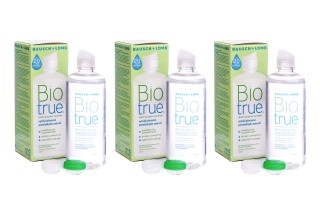 Biotrue Multi-Purpose 3 x 300 ml com estojos