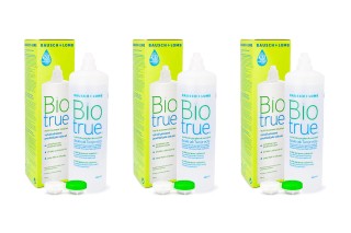 Biotrue Multi-Purpose 3 x 480 ml com estojos