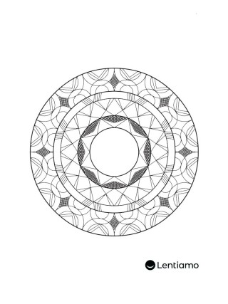 Livro anti-stress Lentiamo para colorir (bónus)