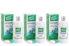 OPTI-FREE PureMoist 3 x 300 ml com estojos