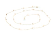 Corrente em ouro rosa para óculos