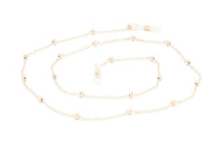 Corrente em ouro rosa para óculos