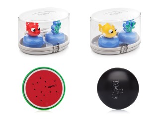 Conjunto de viagem com designs para lentes de contacto