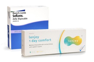 SofLens Daily Disposable (90 lentes) + Lenjoy 1 Day Comfort (10 lentes)