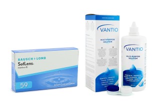 SofLens 59 (6 lentes) + Vantio Multi-Purpose 360 ml com estojo